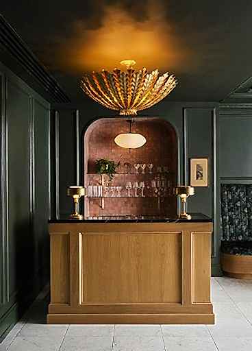 Reception area in Berties
