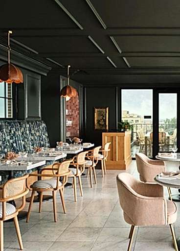 Dining area in Berties restaurant